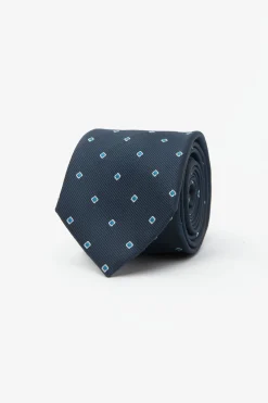 Blue micro diamond tie