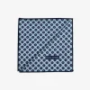 Blue micro pattern pocket square