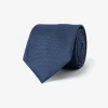 Blue micro-pattern tie