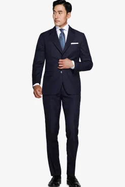 Blue pinstripe blazer