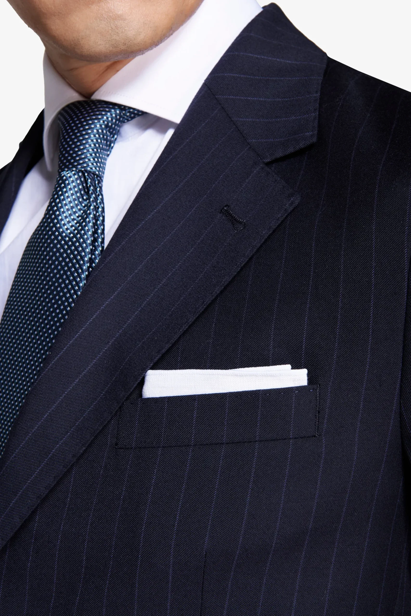 Blue pinstripe blazer