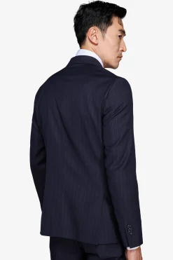 Blue pinstripe blazer