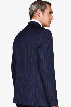 Blue pinstripe blazer