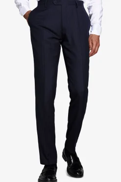 Blue pinstripe trousers