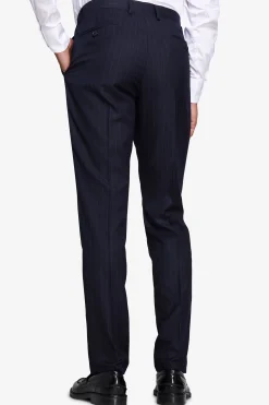 Blue pinstripe trousers