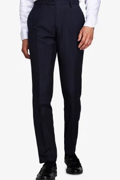Blue pinstripe trousers