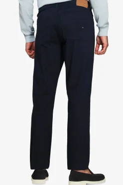 Blue 5 pockets gabardine trousers