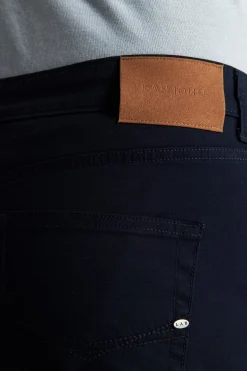 Blue 5 pockets gabardine trousers