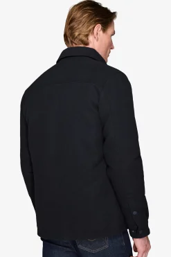 Blue quilted overshirt