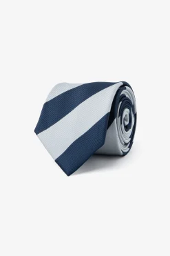 Blue regimental tie