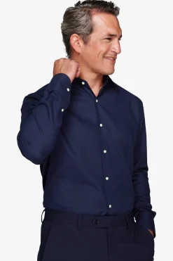 Blue slim Oxford shirt