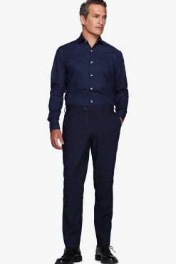 Blue slim Oxford shirt