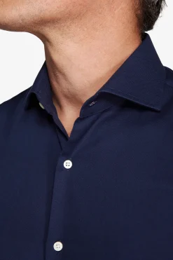 Blue slim Oxford shirt
