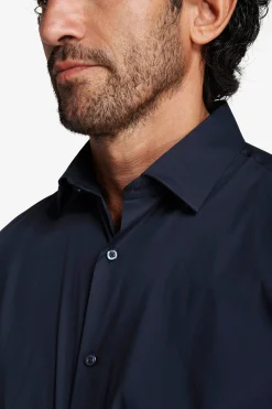 Blue stretch shirt