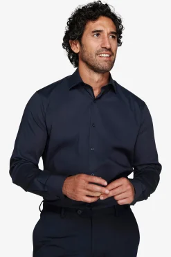 Blue stretch shirt