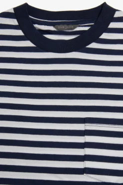 Blue striped t-shirt
