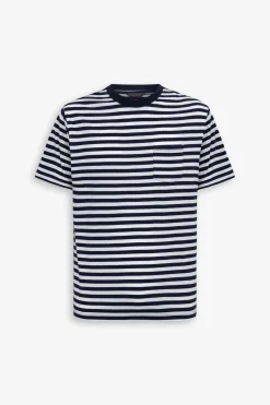 Blue striped t-shirt