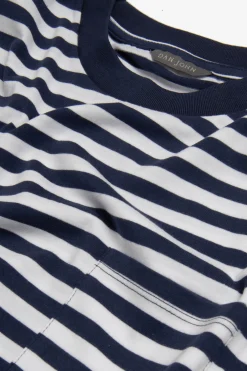 Blue striped t-shirt