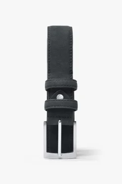 Blue suede casual belt