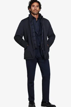 Blue technical field jacket