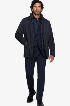 Blue technical field jacket