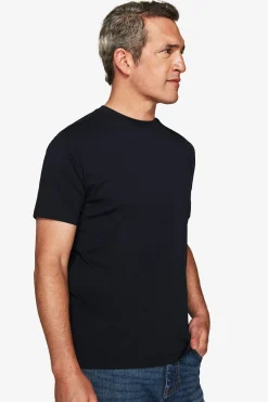 Blue textured t-shirt
