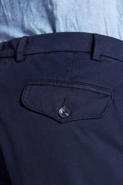 Blue woven trousers