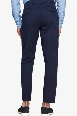 Blue woven trousers