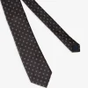 Brown circles design tie