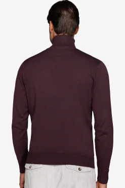 Burgundy basic turtleneck