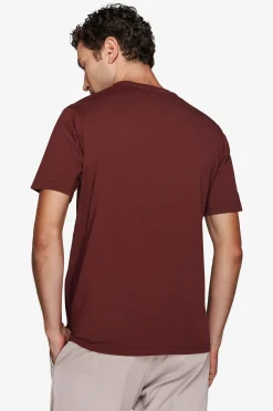 Burgundy light cotton t-shirt