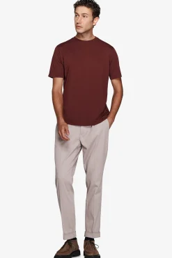 Burgundy light cotton t-shirt