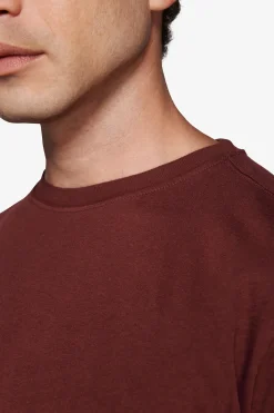 Burgundy light cotton t-shirt