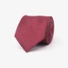Burgundy pinpoint tie