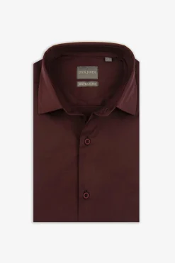 Burgundy stretch shirt