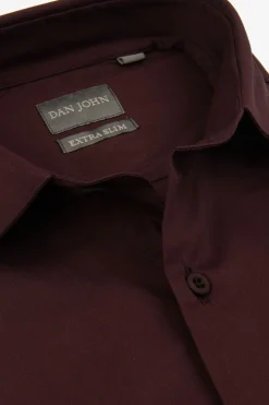 Burgundy stretch shirt