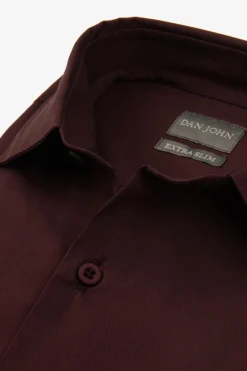 Burgundy stretch shirt