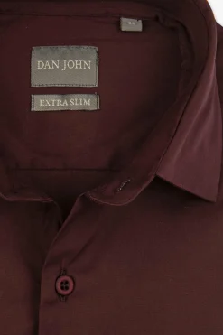 Burgundy stretch shirt