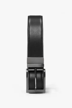 Classic double-sided belt in black/dark brown