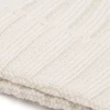 Cream English rib beanie