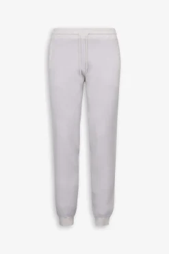 Cream knit drawstring pants
