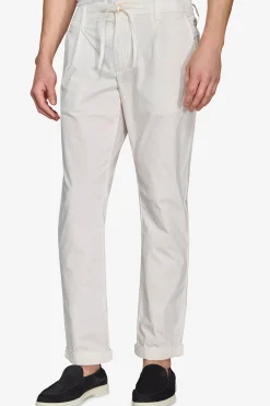 Cream parachute canvas trousers