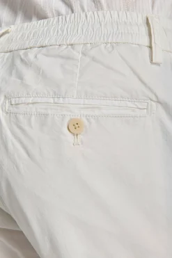 Cream parachute canvas trousers