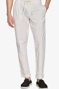 Cream parachute canvas trousers