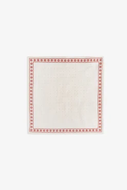 Cream polka dots pocket square