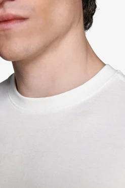 Cream textured t-shirt