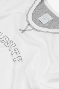 Cream t-shirt with logo
