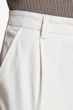 Cream woven trousers