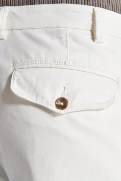 Cream woven trousers