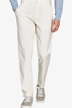 Cream woven trousers